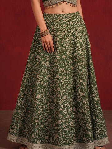Block Printed Lehenga Choli Set