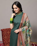 Varanga Regular Halter Neck Kurta With Trousers Dupatta