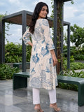 Varanga Women Bold Tropical Printed Cotton Flex Kurta