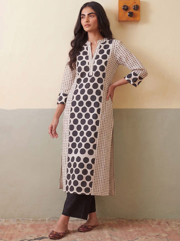 Polka Dot Women'S Kurta Set