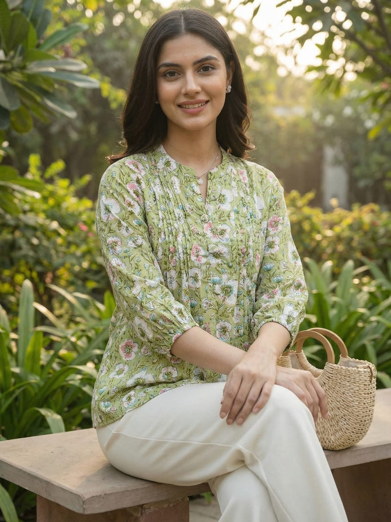 Varanga Women Summer Floral printed Top