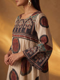 Women's Printed Kurta Set with Farsi Salwar