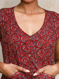 Varanga Women Printed V Neck short top