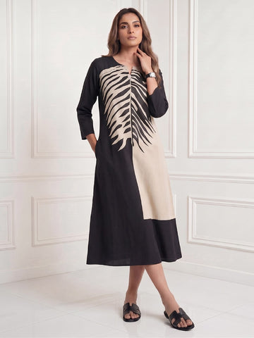 Dual-Tone Botanical Midi For Womens