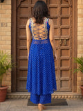 The Royal Neel Bandhani Women's Kurta Set