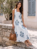 Varanga White Colored Women Summer Dress