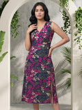 Varanga Blue Colored Women Summer Dress
