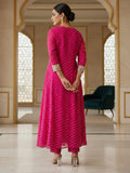 Embellished Fuchsia Kaftan