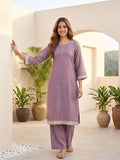 Varanga Women Elegant Three-Piece Brown Shimmer Kurta Set With Ankle-Length Trousers, And An Embroidered Dupatta