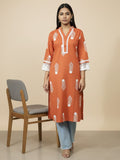 Varanga Boho-Chic Terracotta Ethnic kurta