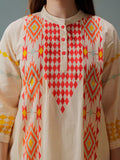 Vertical Panel Printed Kurta Set