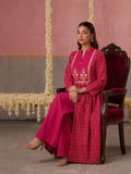 The Golden-Grid Berry Women's Kurta Set