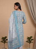 Varanga Women Ethnic Floral Printed  Kurta Wih Salwar  & Dupatta