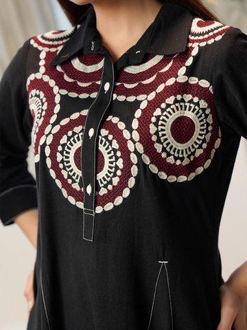 Black Premium Aline Dress
