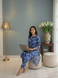 The Purple Petal  Cotton Suit Set
