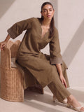Minimalist Bronze Women Kurta Set
