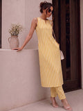 The Desert Sun Linear Women's Kurta Set