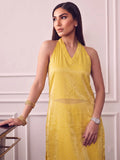 Marigold Wome Halter Kurta Set