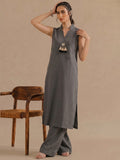 Nirvana-Grey Women'S Kurta Set