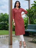 Everyday Maroon Casual Kurta