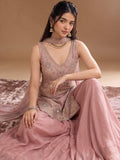 Women's Embroidered Shimmer Short Kurta With Palazzo And Dupatta
