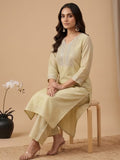 Varanga Women Shimmer Fabric Kurta Set Paired With Tonal Bottom With Sparkling Lurex Dupatta