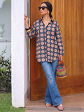 Varanga Women's geometric printed long shirt