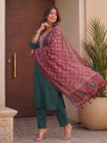 Women's Green Charm Straight Kurta Set