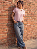 Pink & White Candy Stripe Crop Top