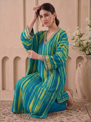 Marine Mosaic Kurta Set