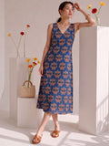 Women's A-Line Dress Adorned With Bold Ethnic-Inspired Prints