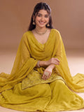 Varanga Embroidered Kurta With Dupatta | Art Silk | Festive