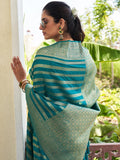 Ethnic Motifs Silk Cotton Handloom Banarasi Saree