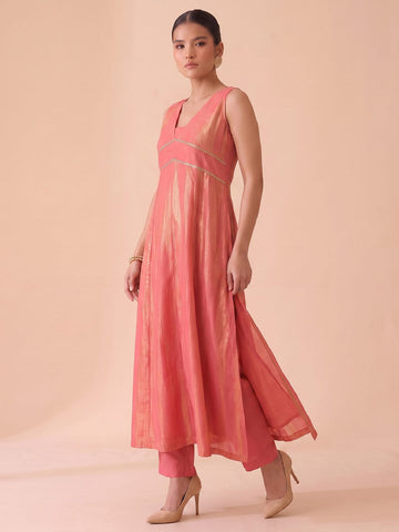 Desert Rose Flared Slit Women's Kurta Set
