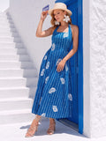 Stripe Fusion Women's Maxi Dress