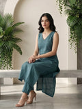 Effortless Teal Radiance Kurta Set