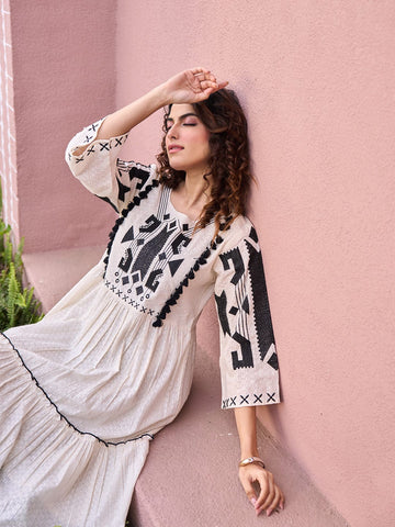 The Monochrome Motif Dress