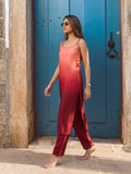Women's Sunset Ombre kurta Set
