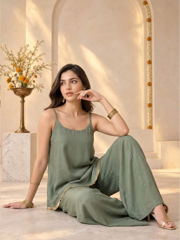 The Sage Shimmer Women Set