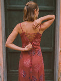 Varanga Rust Colored Women Summer Dress