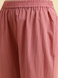 Varanga Women Mauve Straight Kurta With Tonal  Ottom & Dupatta
