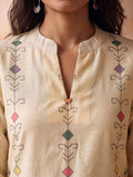 Kurta Set Featuring Artistic Prints And A Statement Dupatta