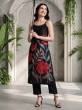Bold Floral Printed Kurta with Trouser & Dupatta