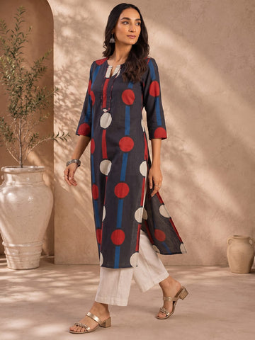 A-Line Geometric Prints Kurta