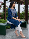 Modern Summer Kurta In Blue
