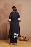 The Minimalist Indigo Kurta Set