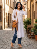 Less is More White Kurta