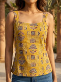 Varanga Mustard Marigold Fusion Women's Top