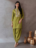 The Olive Sheesh Women's Kurta Set