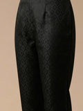 Varanga Women Navy Blue Woven Zari Embroidered Straight Kurta With Bottom And Dupatta